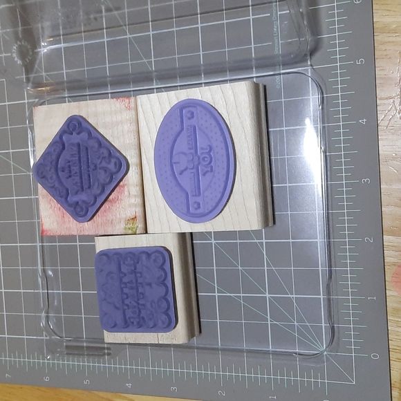 Punches Three rubber stamp set - Picture 2 of 3